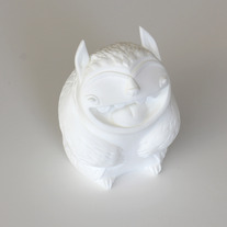 SALE! white resin ovok sculpture