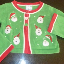 Santa Christmas Sweater-Size 4  