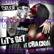 LETS GET IT CRACKIN HOLLYWOOD UNDEAD DEUCE SIGNED PHOTO