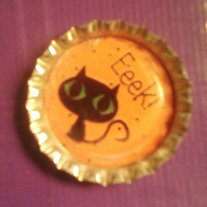 Halloween Bottlecap Necklace