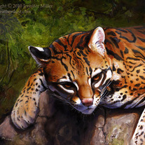 "Ocelot" Acrylic Painting
