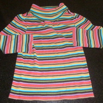 Multi Striped Turtleneck-Baby Gap Size 18-24 Months