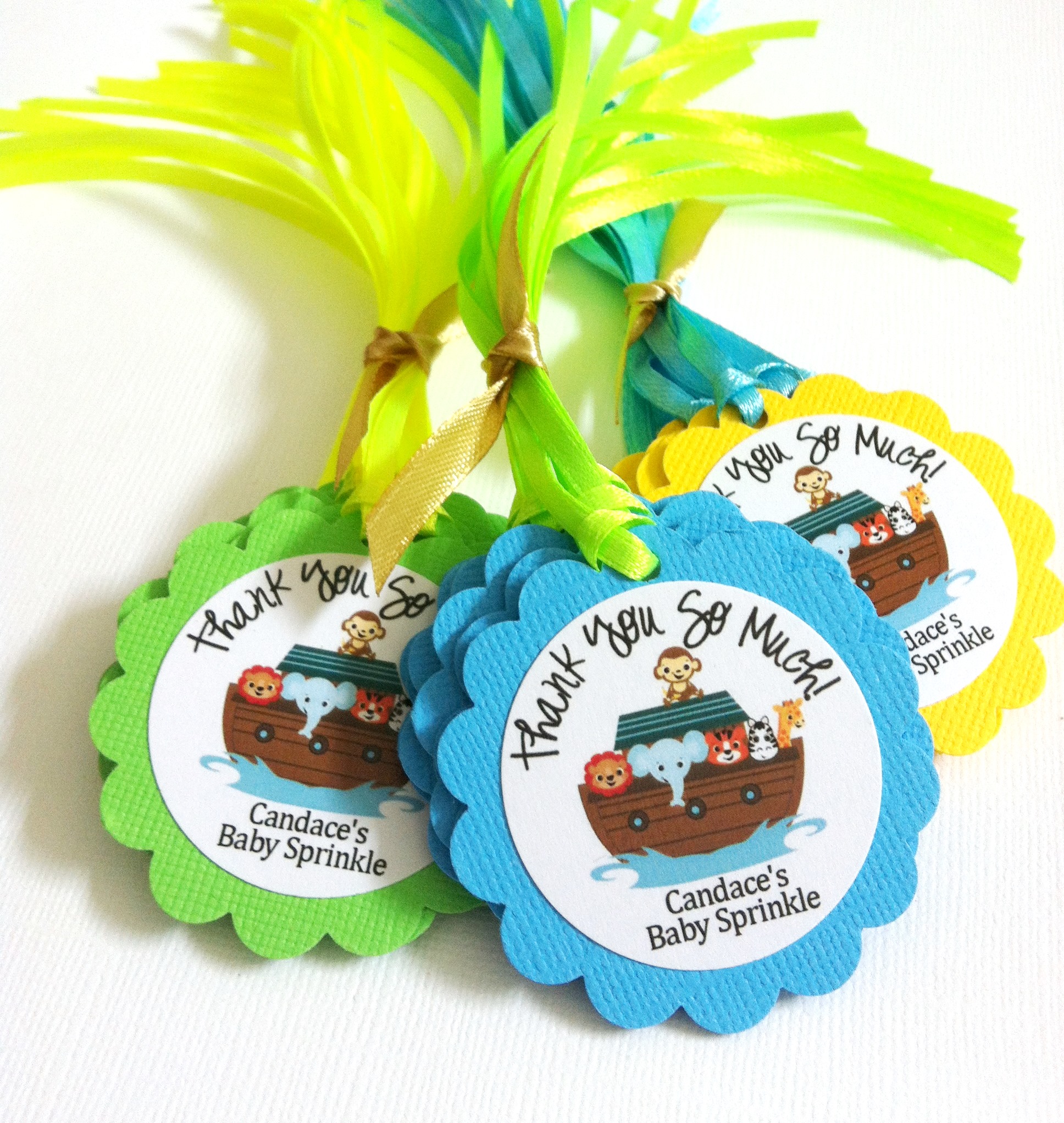 Noah's Ark Party Favor Tags for Kids Birthday or Baby Shower ...