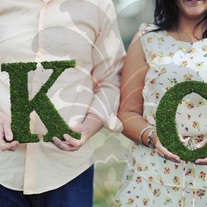 10" Moss Covered Letter