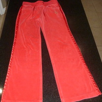 Red Velour Pants-Arizona Size 10