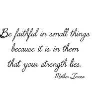 BE FAITHFUL