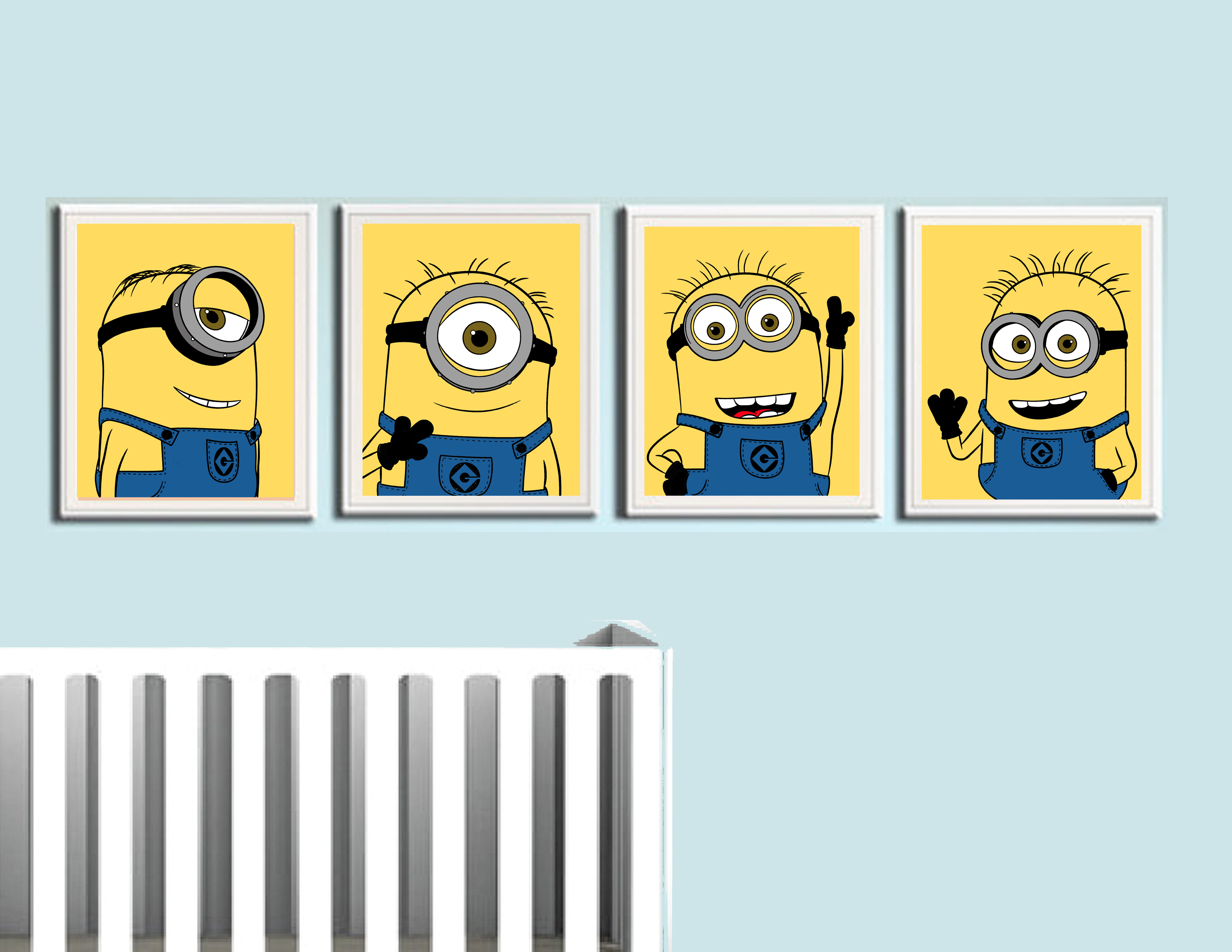 Despicable Me Minions Nursery Prints 4 Pack