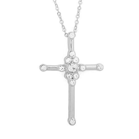 Cross Pendant Necklace - Silver