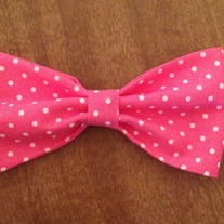 Pink Polka Dot Bow