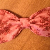 Mauve flower Bow