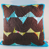 Modern Triangles Pillow Cover