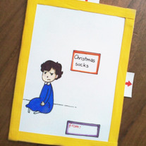 Kids Sherlock XMas greetings card