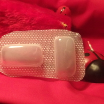 Pair of long rectangle pendants