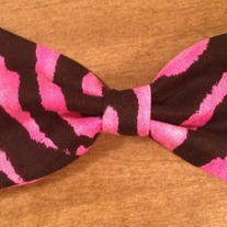 Pink Zebra Bow