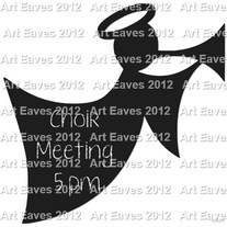 Angel Chalkboard Labels