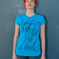 Womens STSL Cursive Turquoise