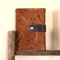 Fabric Covered A5 Journal - Brown Corduroy