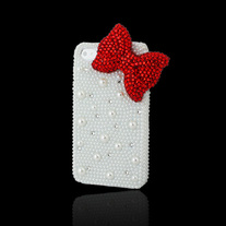 Pearl Case with Red Bow 