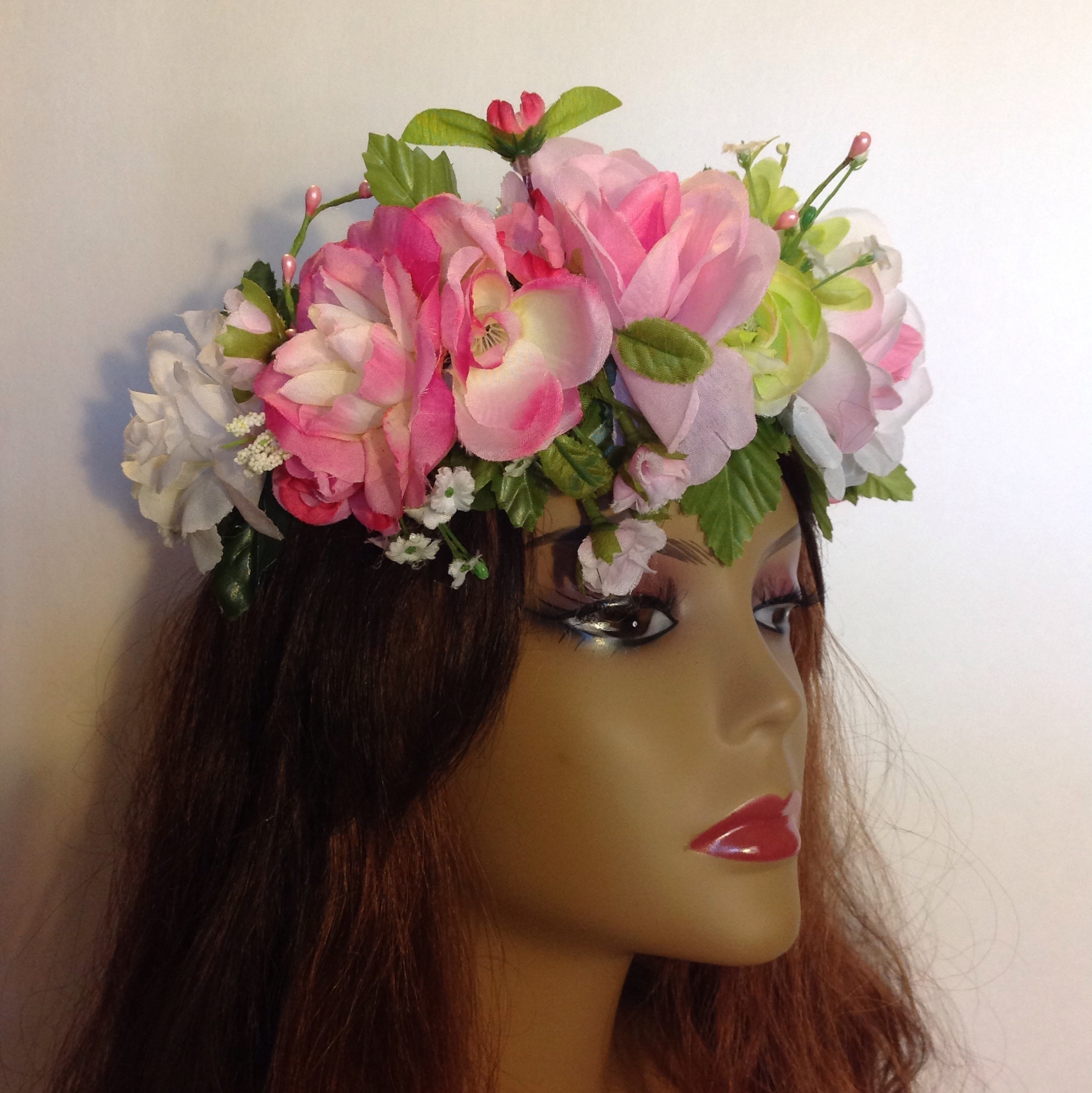 Rose Flower CrownRave CrownFestival CrownBridal CrownFloral Crown on Storenvy
