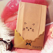 Cat print tattoo tights