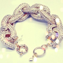 PREORDER Sparkly Pavé Gold Curb Chain Bracelet