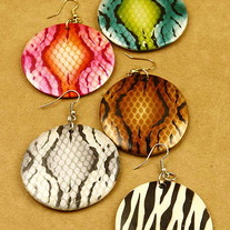 Animal Print Earrings - Various Colors