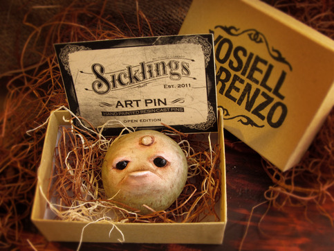 Sickling Art Pin (custom color)