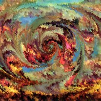 Volcanic eruption - digital art