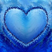 Ice Heart - digital art