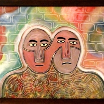 two figures - Original oil Painting