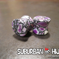 Purple Crazy Agate Saddle Plug