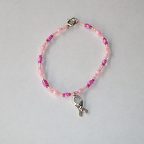 Breast Cancer Hope Ribbon Bracelet
