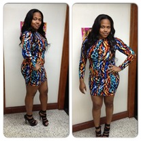 MULTI COLORED DRESS PLUS 