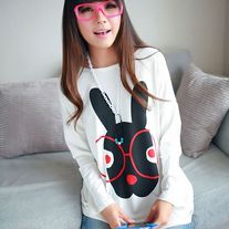 Camiseta Conejo Gafas / Bunny Glasses T-Shirt 2WH039