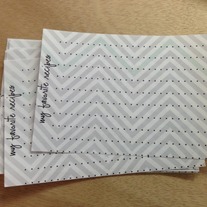 Chevron Recipe Cards - Accent Colors