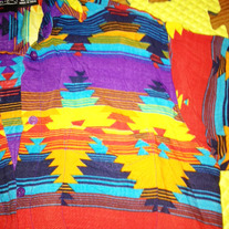 Vintage Tribal Print Short Sleeve Button Up