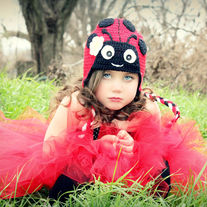 Ladybug Lady Love Bug Handmade Crochet Girls Hat