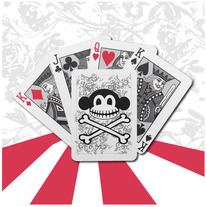 Pumpkin Skeleton Crossbones Playing Cards