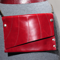 Fahmina Eco Leather Fanny Clutch™ in red