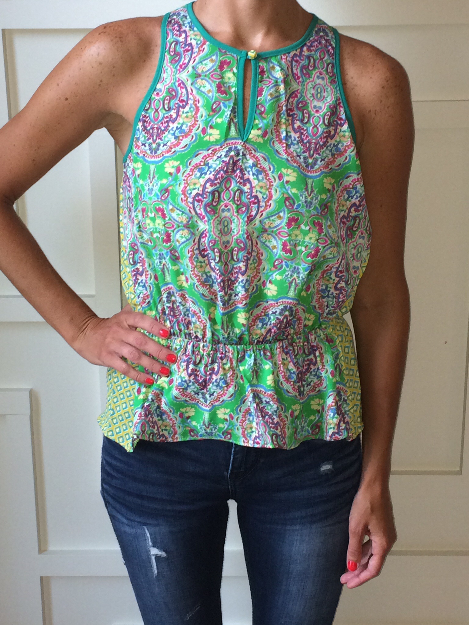 Mixed Print Blouse on Storenvy