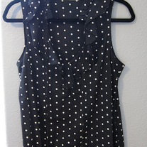 Polka Dot Ruffle Tank 