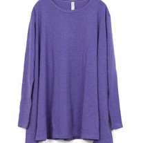 Purple Drape Hemline Dress