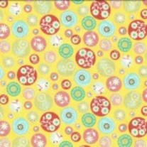 Half Yard-Lauren and Jessi Jung's Hideaway Yellow Circles