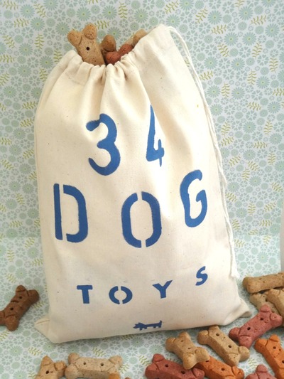 Doggie Toy Bag/Produce Bag/Storage Bag - 34 Dog Toys