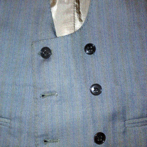 Vintage double-breasted vest, size 36 US-UK / 46 EU