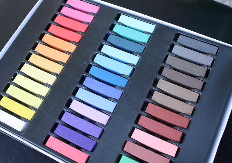 Single Hair Chalk Kit, 36 Chalk Pieces Set, Rainbow Colors on Storenvy