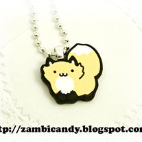 1 inch Adjustable Acrylic Fox necklace