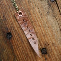 'breathe' mantra necklace