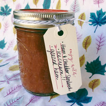 Enjoy With Stamp -  with mini heart and arrow design - Canning Label