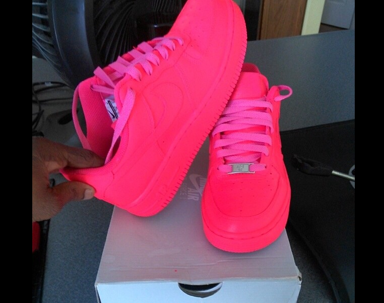 bright pink air force